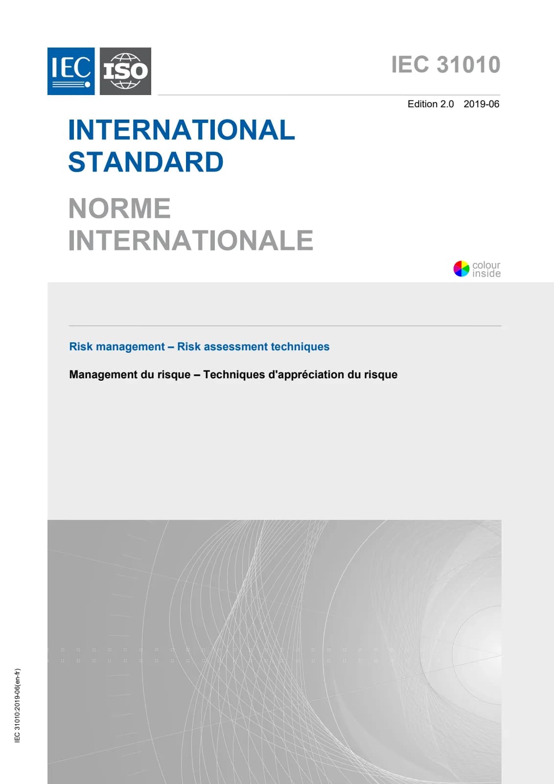 Первая страница стандарта IEC 31010:2019