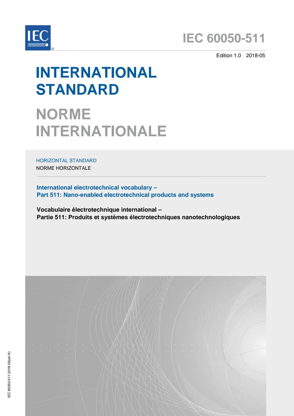 Первая страница стандарта IEC 60050-511:2018