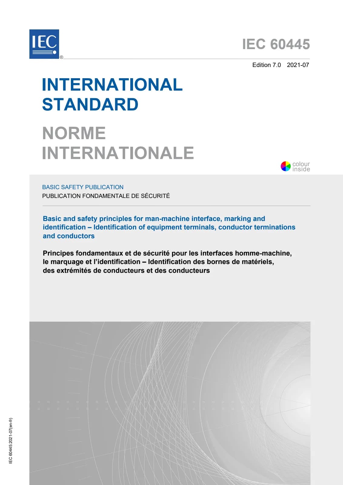 Первая страница стандарта IEC 60445:2021