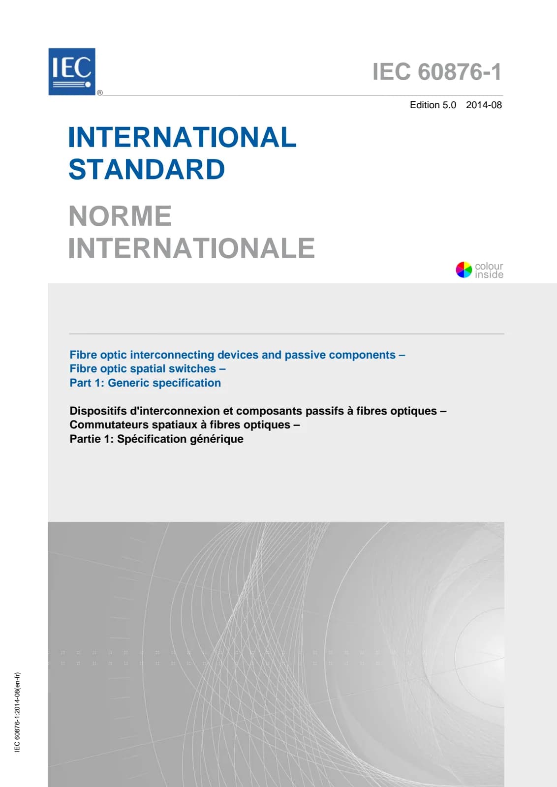 Первая страница стандарта IEC 60876-1:2014