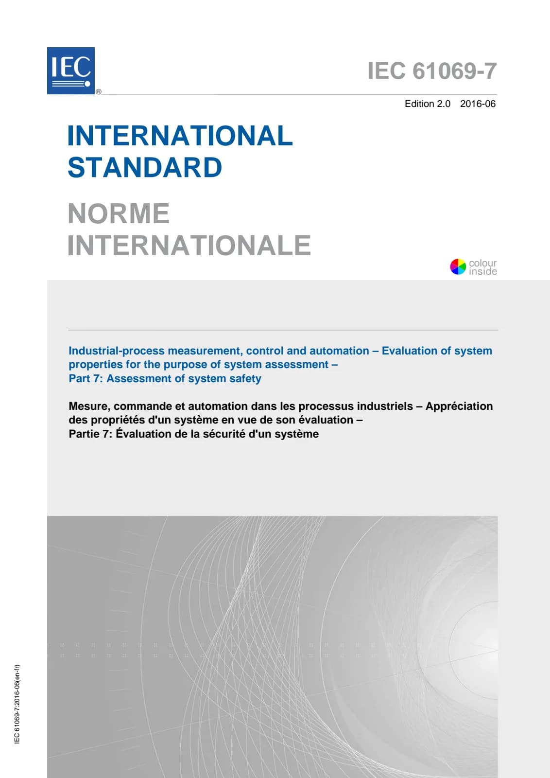 Первая страница стандарта IEC 61069-7:2016