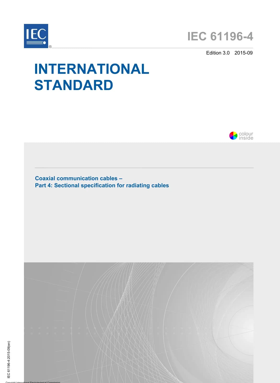 Первая страница стандарта IEC 61196-4:2015