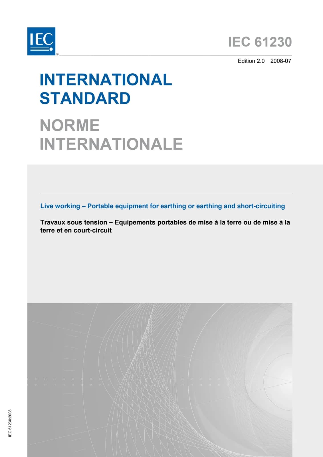 Первая страница стандарта IEC 61230:2008