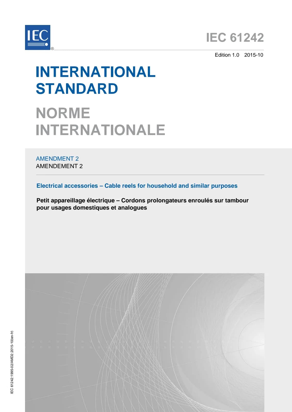 Первая страница стандарта IEC 61242:1995/AMD2:2015