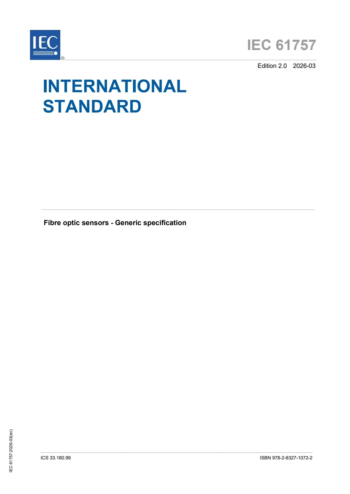 Первая страница стандарта IEC 61757:2026