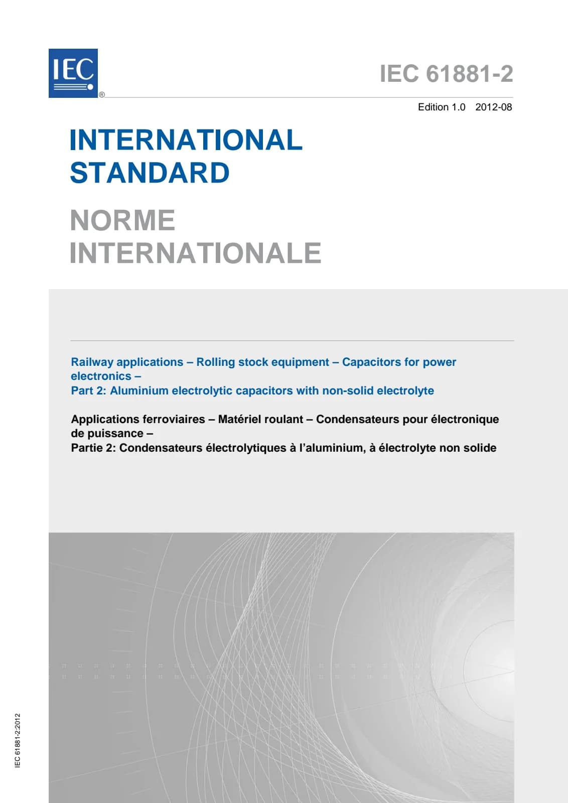 Первая страница стандарта IEC 61881-2:2012
