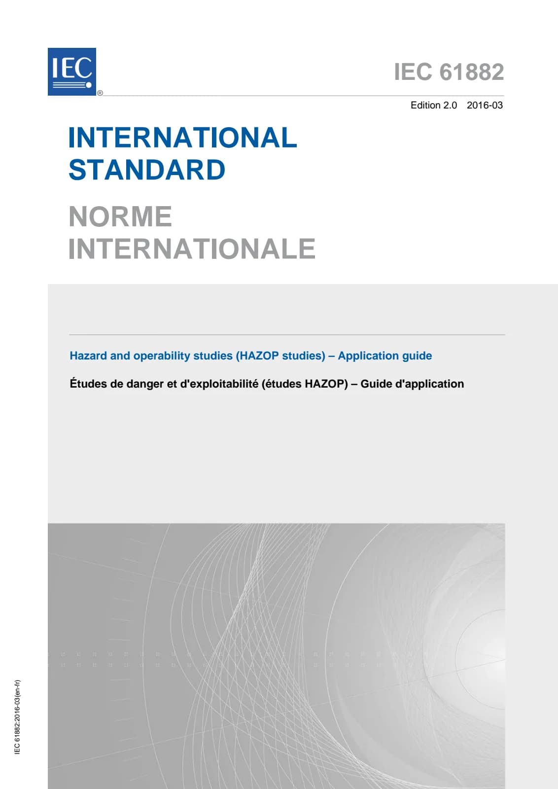 Первая страница стандарта IEC 61882:2016