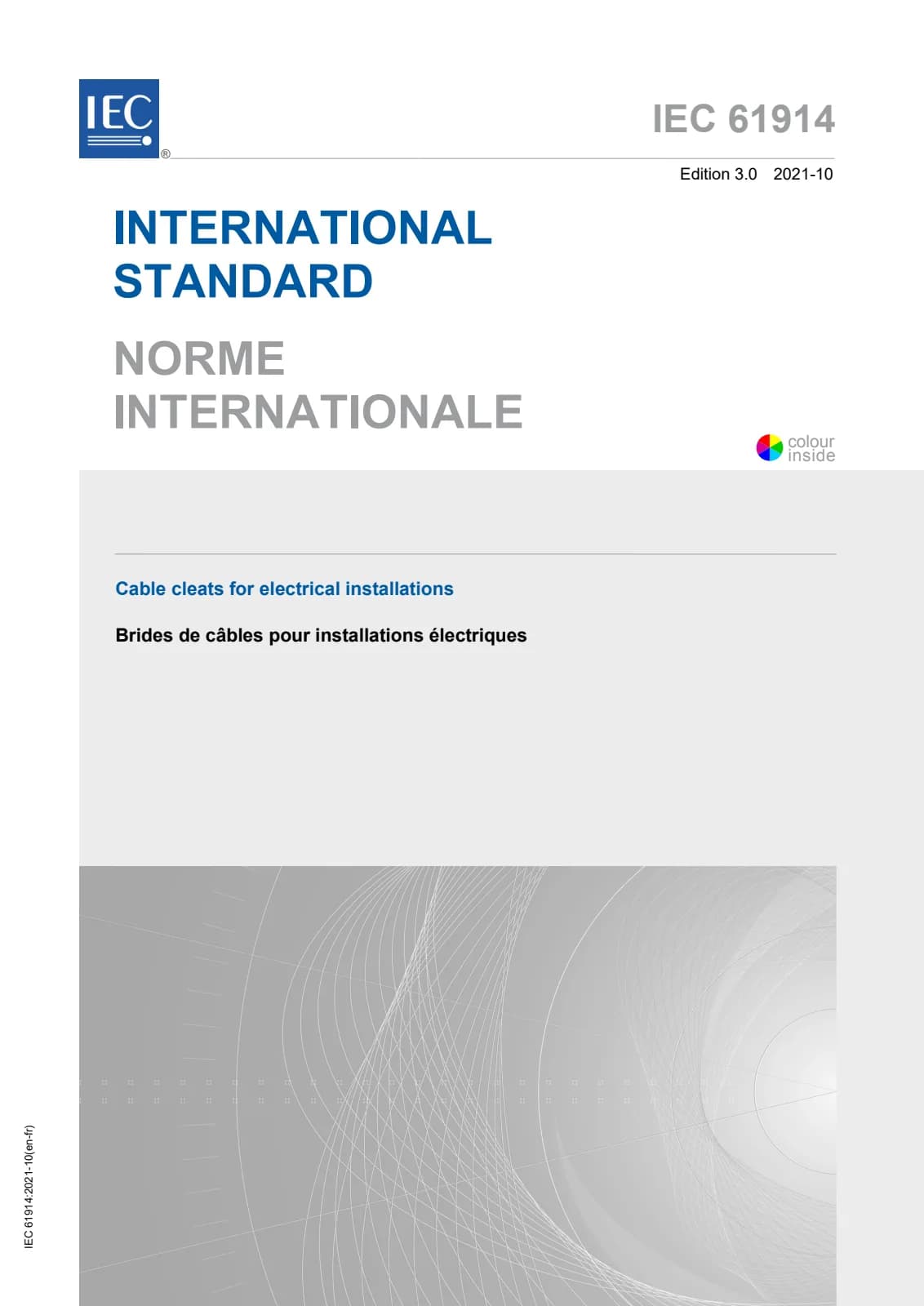 Первая страница стандарта IEC 61914:2021
