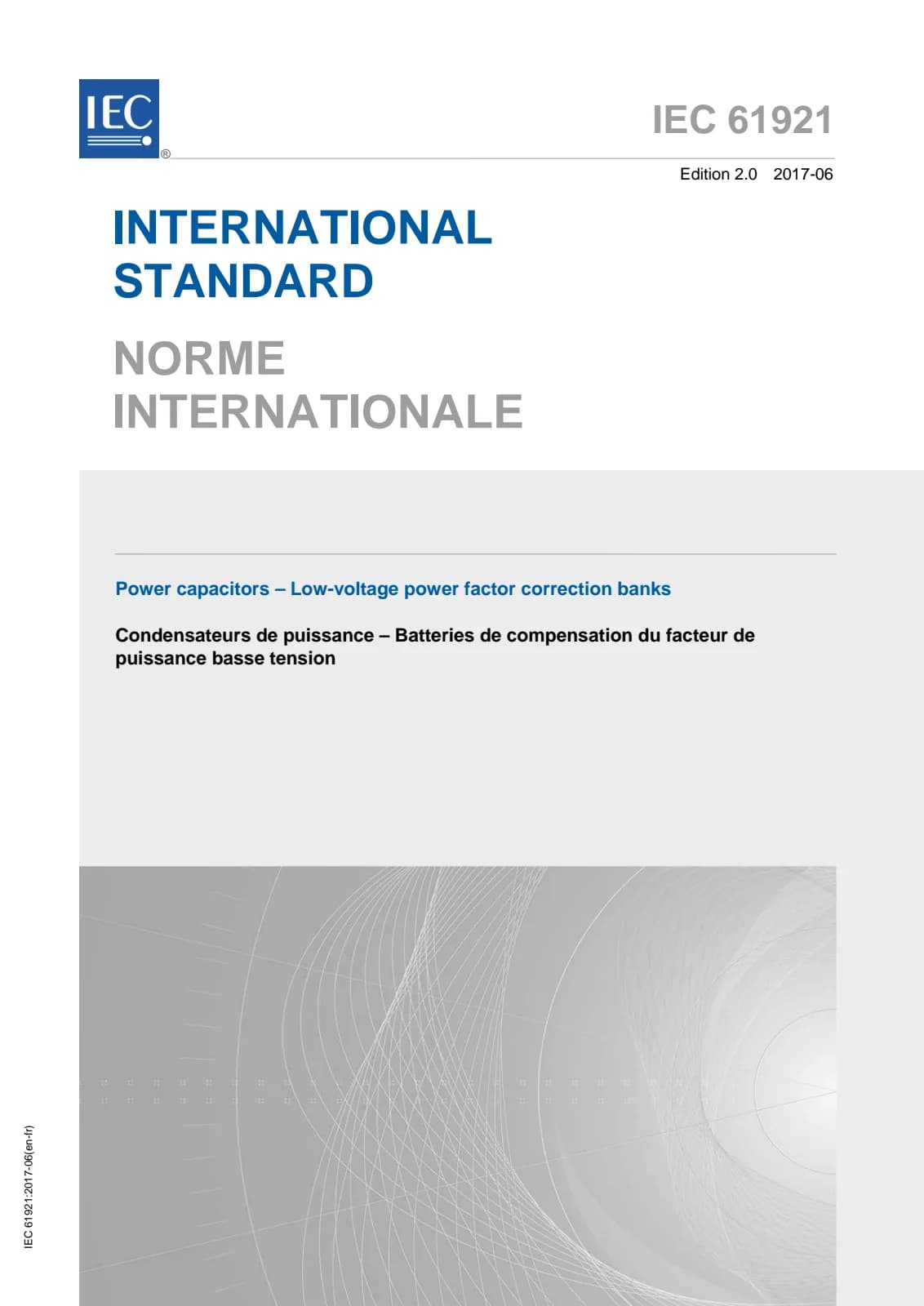 Первая страница стандарта IEC 61921:2017