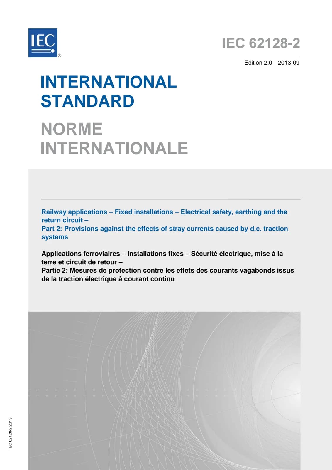 Первая страница стандарта IEC 62128-2:2013