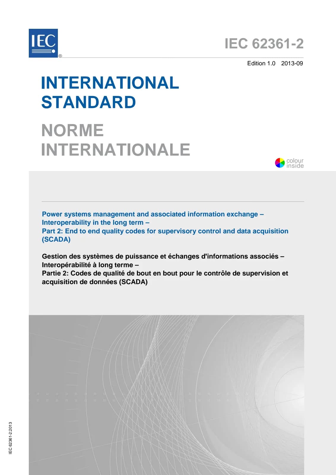 Первая страница стандарта IEC 62361-2:2013
