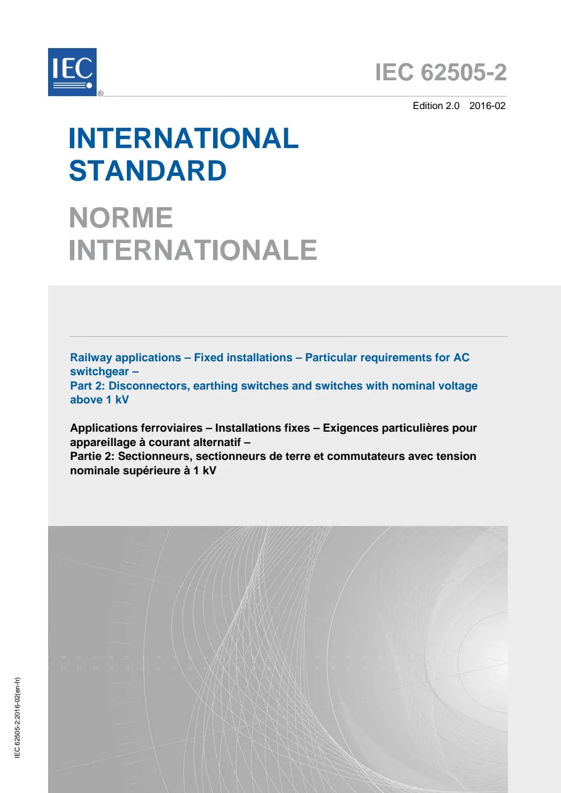 Первая страница стандарта IEC 62505-2:2016
