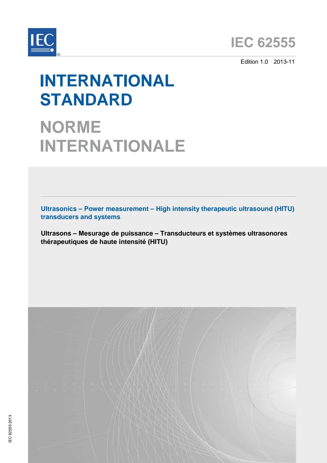 Первая страница стандарта IEC 62555:2013