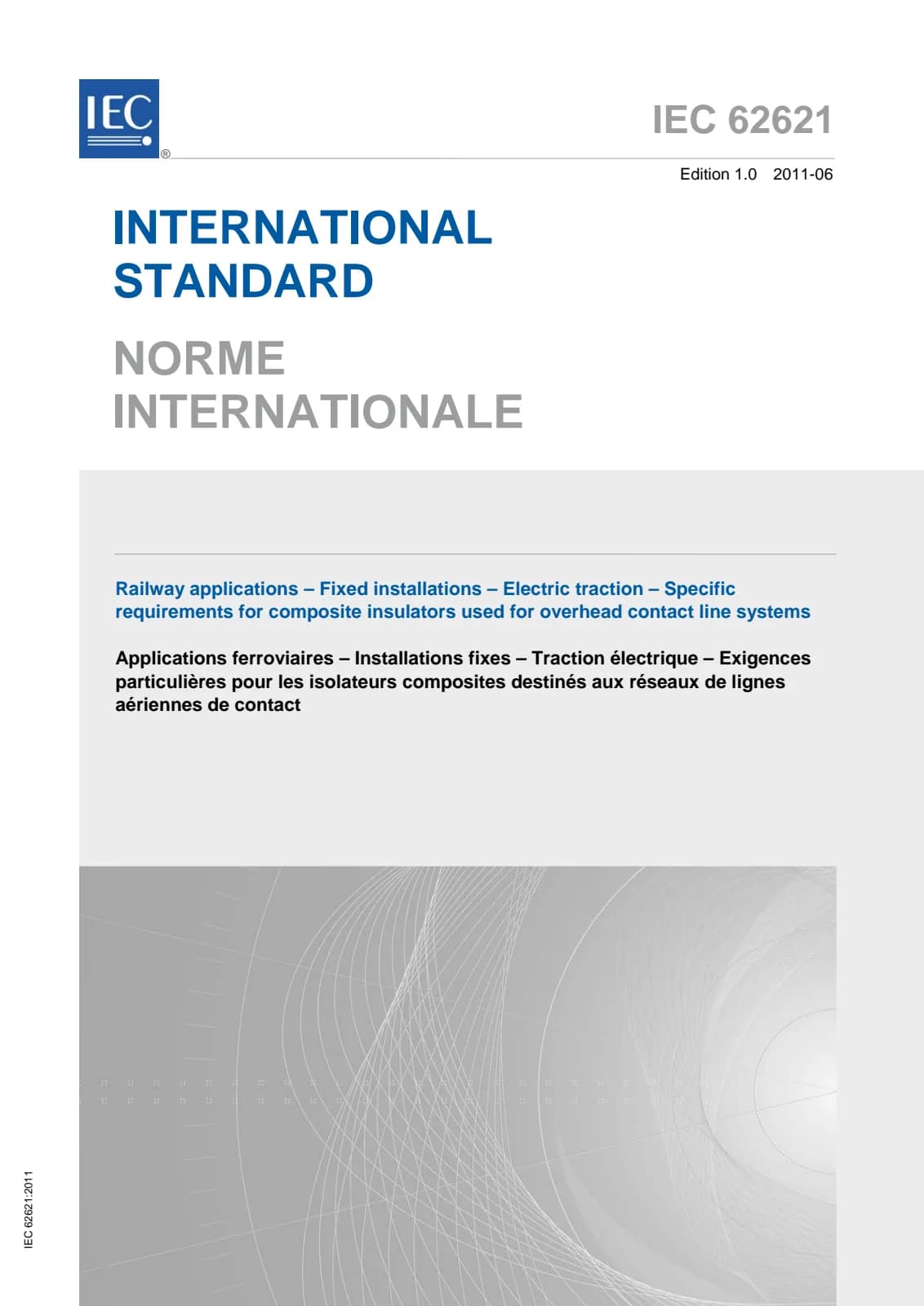 Первая страница стандарта IEC 62621:2011