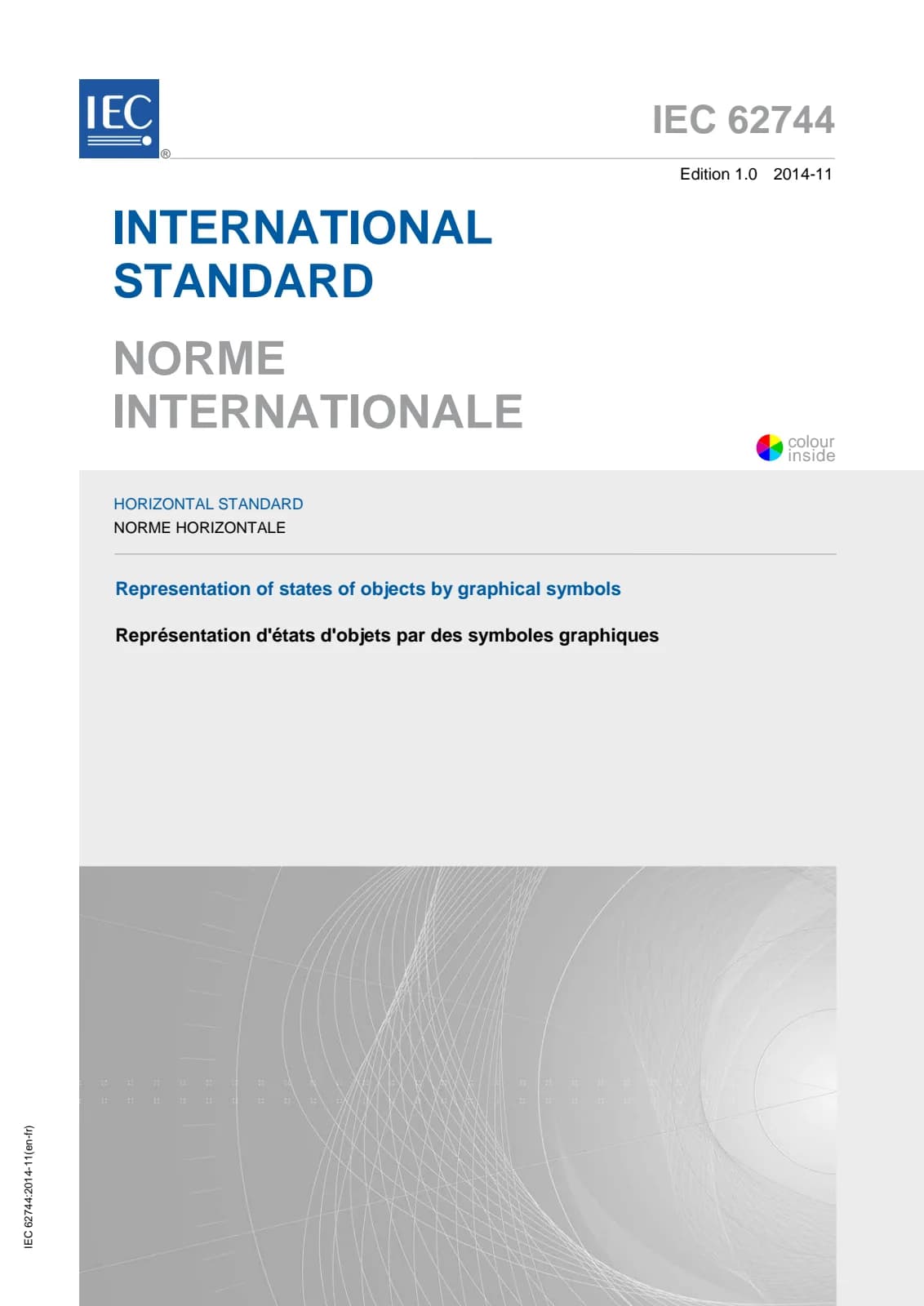 Первая страница стандарта IEC 62744:2014