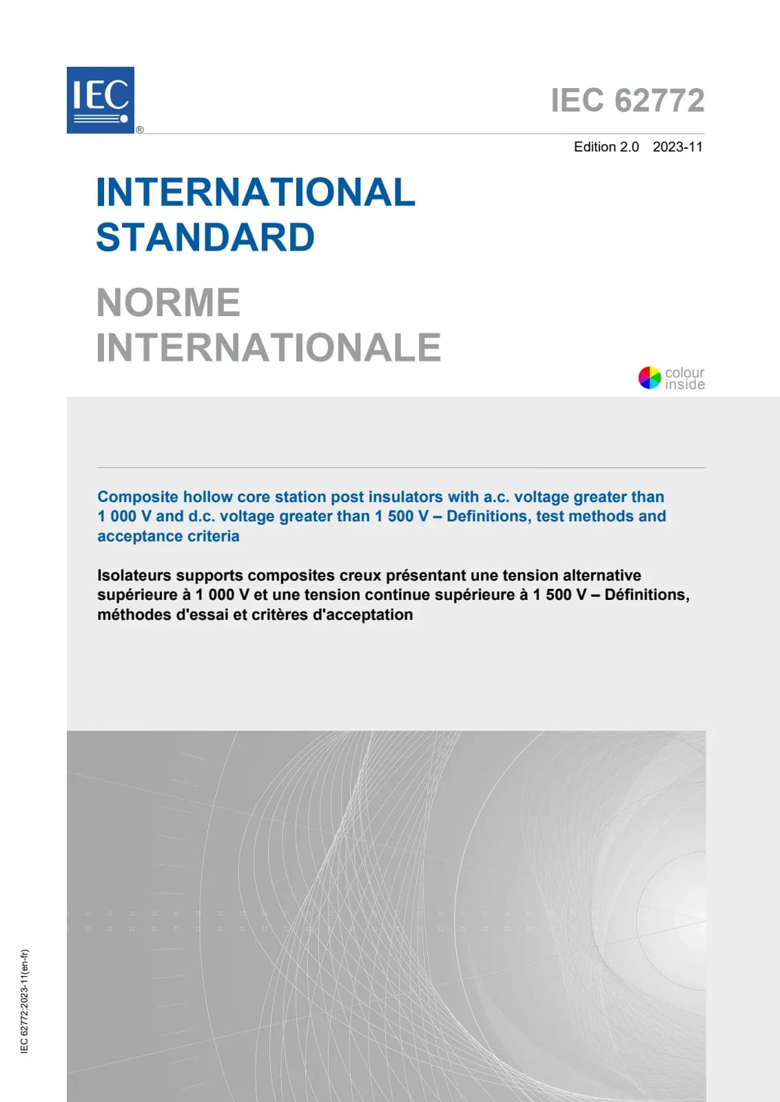 Первая страница стандарта IEC 62772:2023