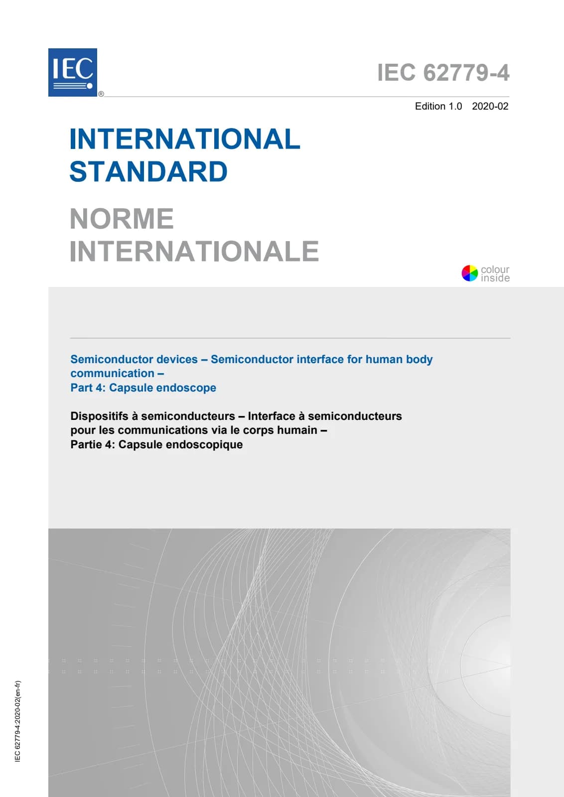 Первая страница стандарта IEC 62779-4:2020
