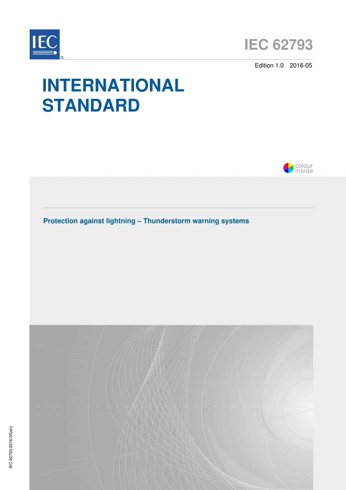 Первая страница стандарта IEC 62793:2016