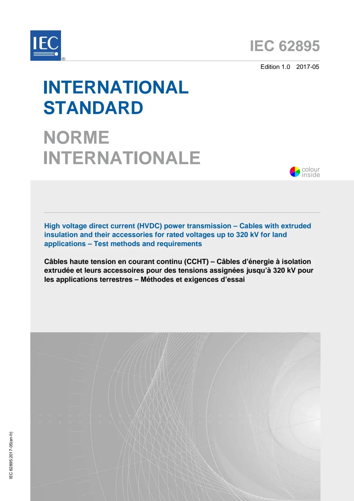 Первая страница стандарта IEC 62895:2017