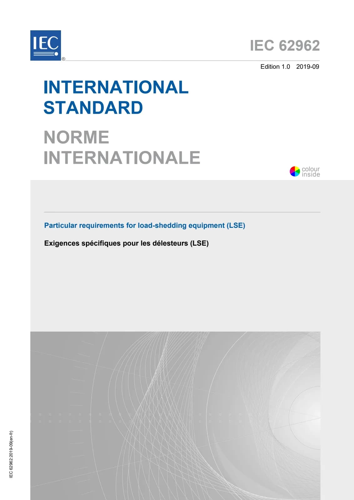 Первая страница стандарта IEC 62962:2019