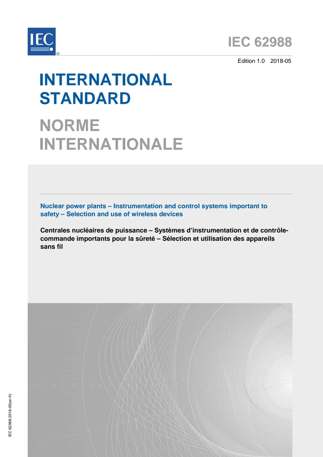 Первая страница стандарта IEC 62988:2018