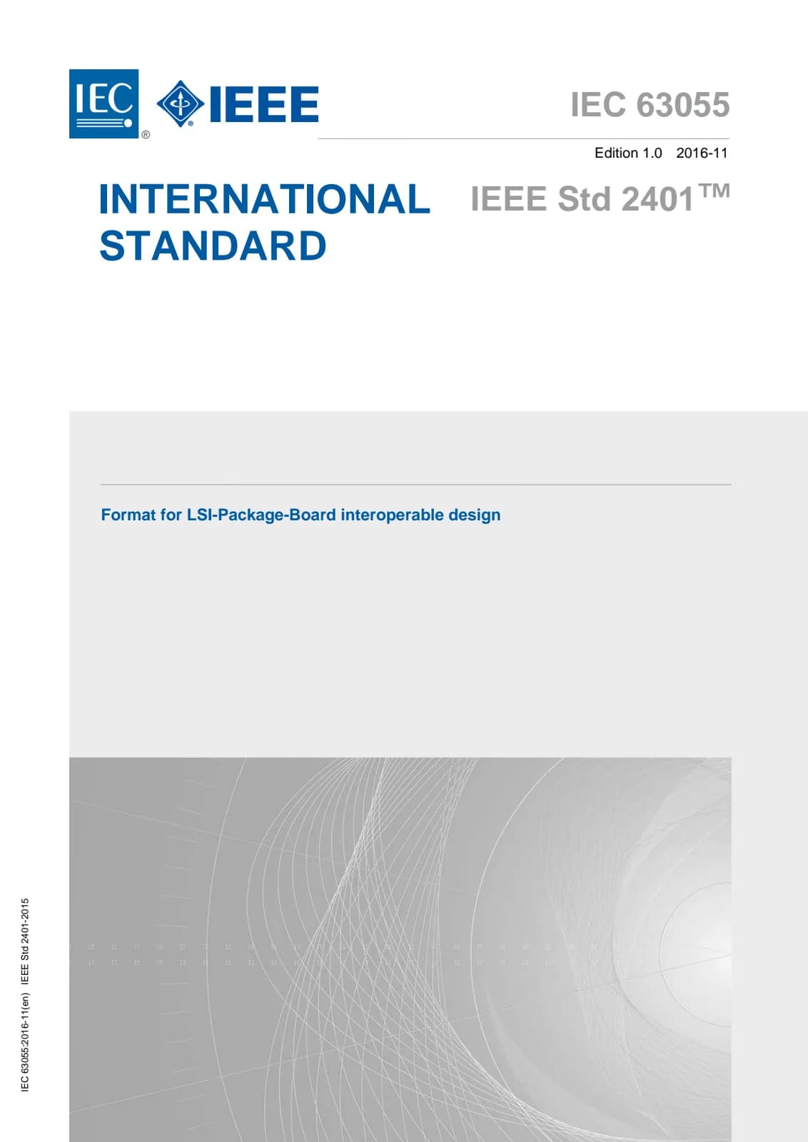 Первая страница стандарта IEC 63055:2016