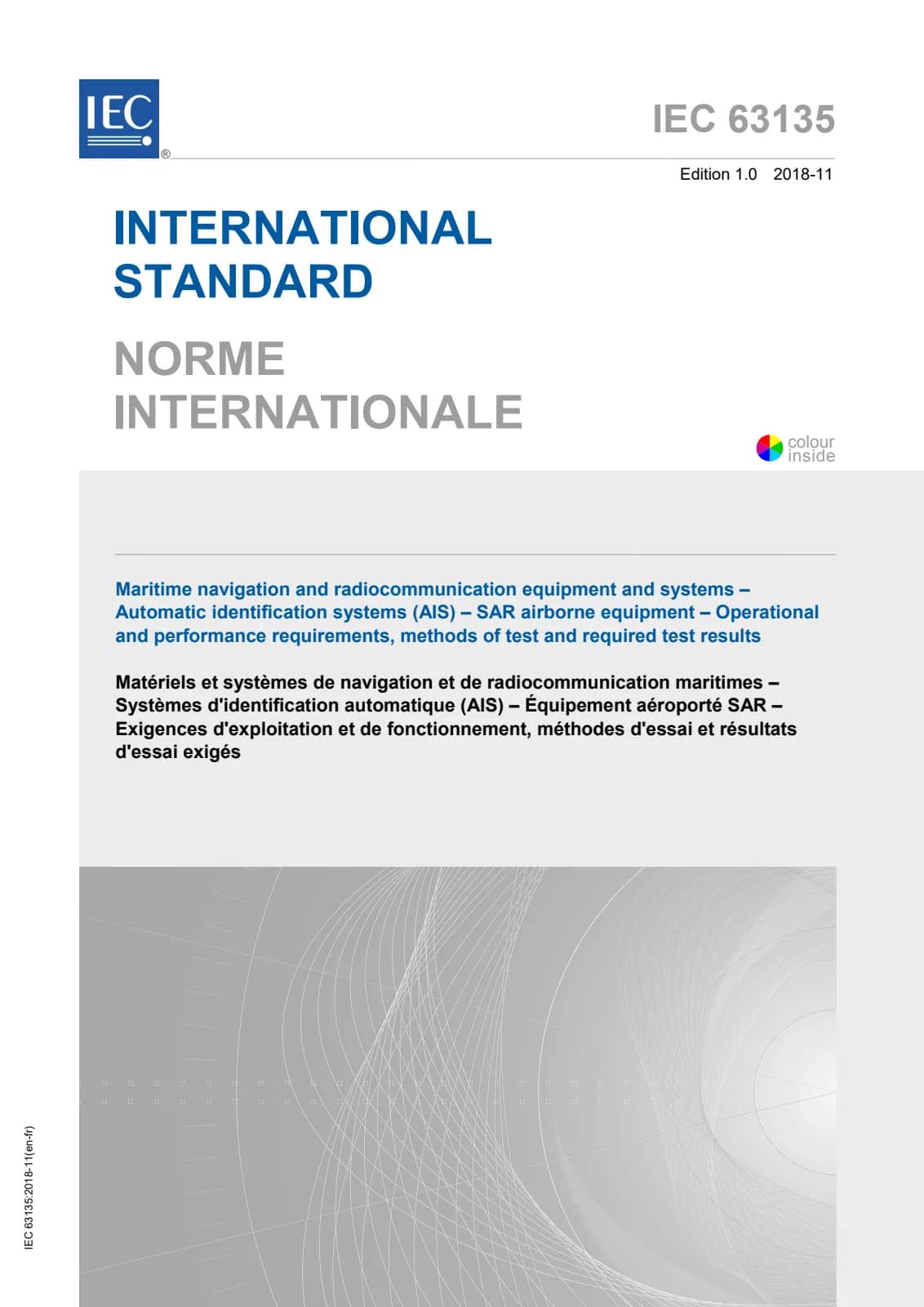 Первая страница стандарта IEC 63135:2018