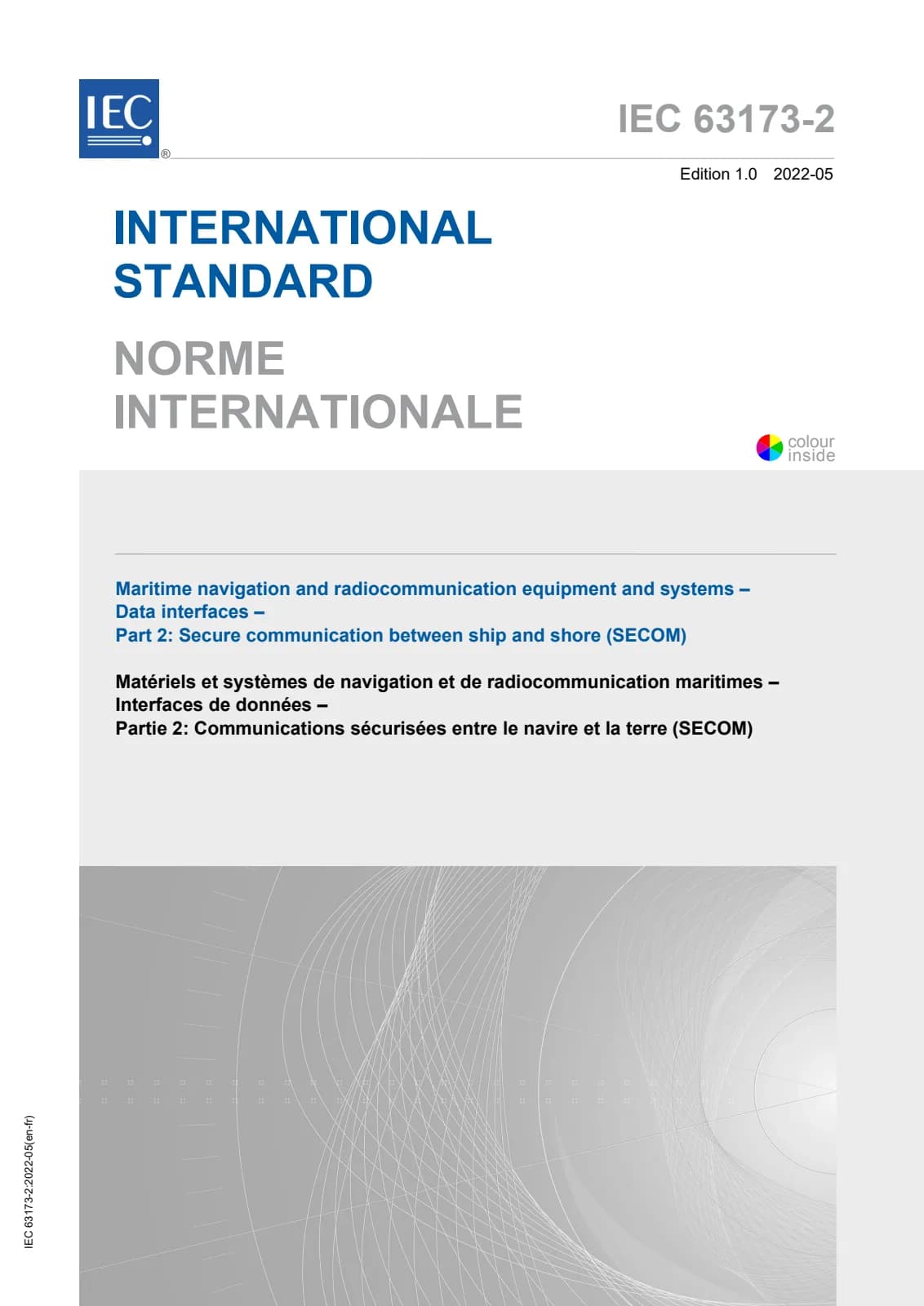 Первая страница стандарта IEC 63173-2:2022