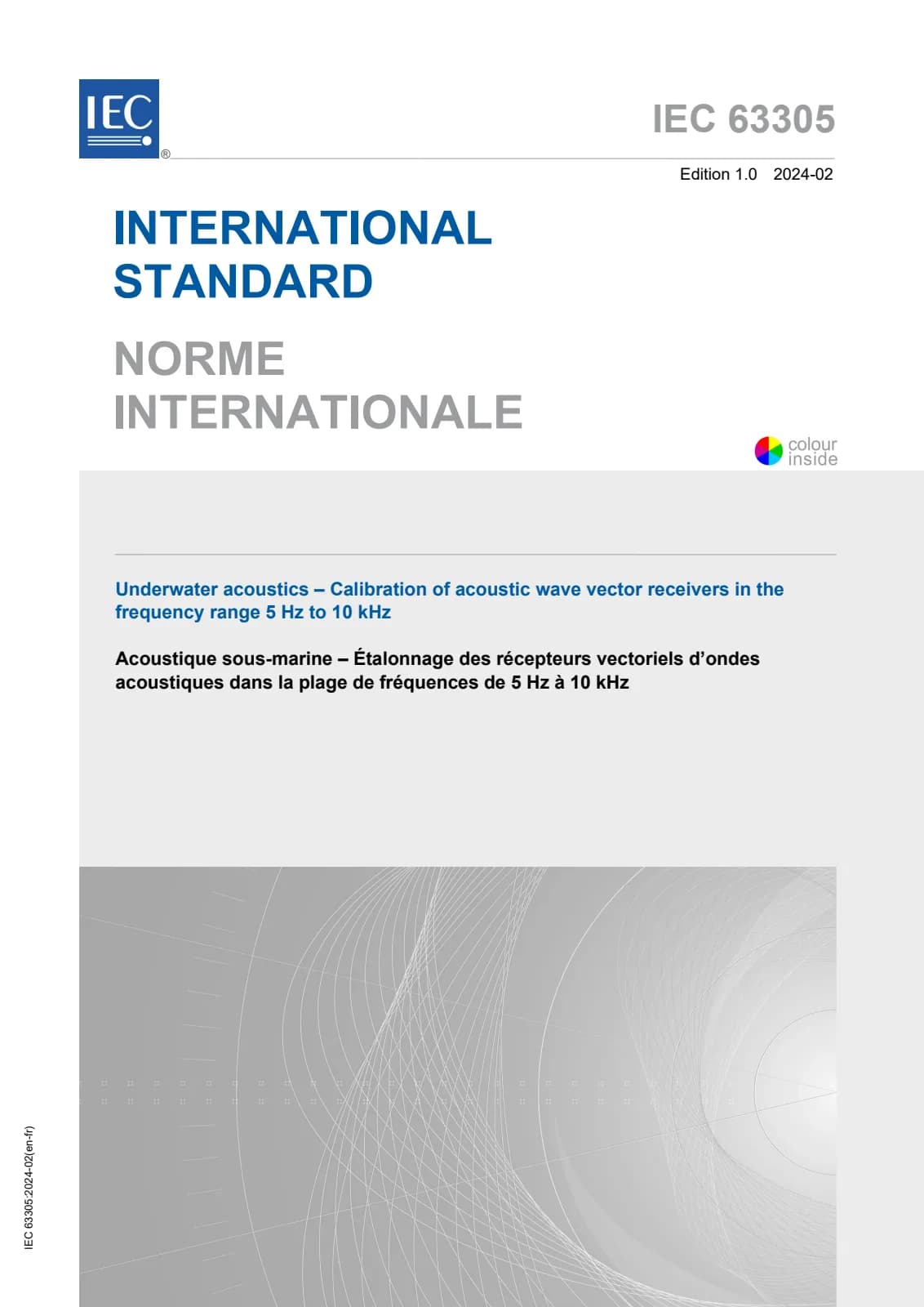 Первая страница стандарта IEC 63305:2024