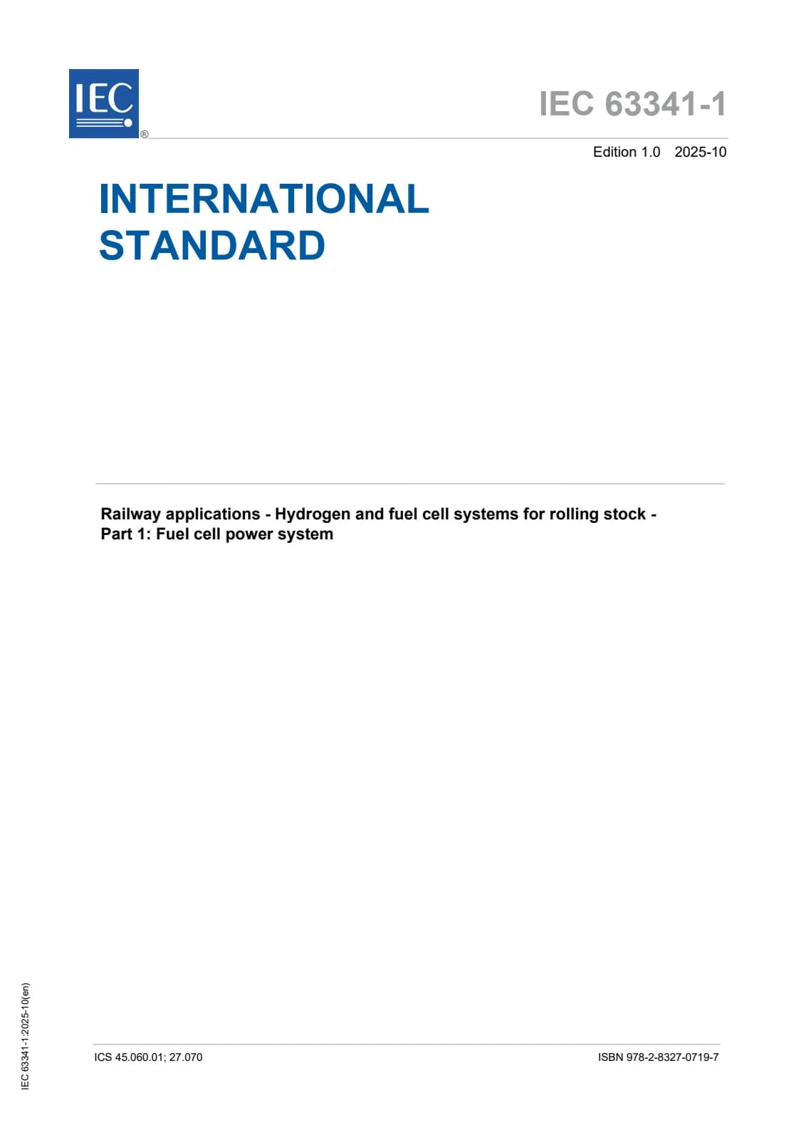 Первая страница стандарта IEC 63341-1:2025