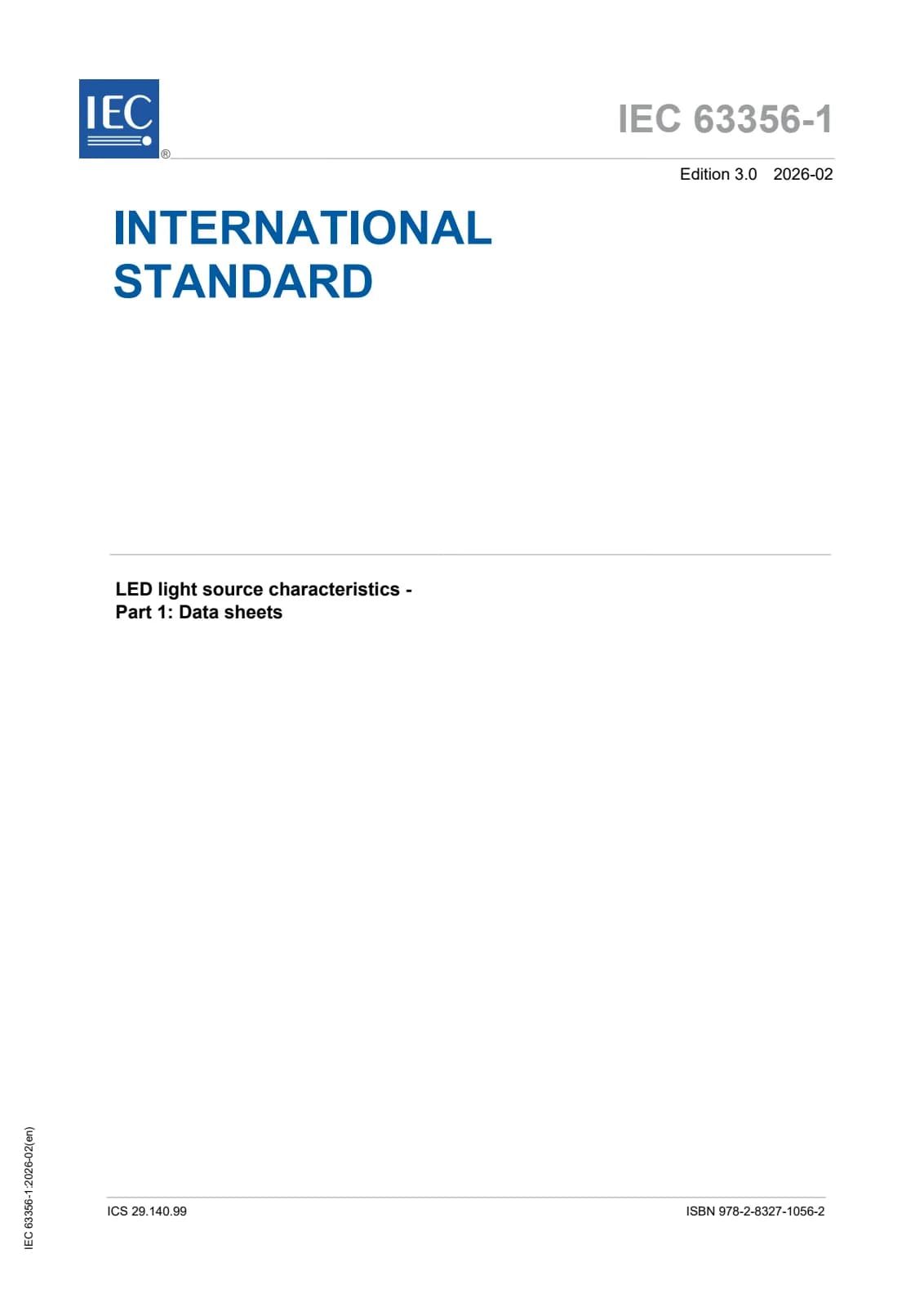 Первая страница стандарта IEC 63356-1:2026