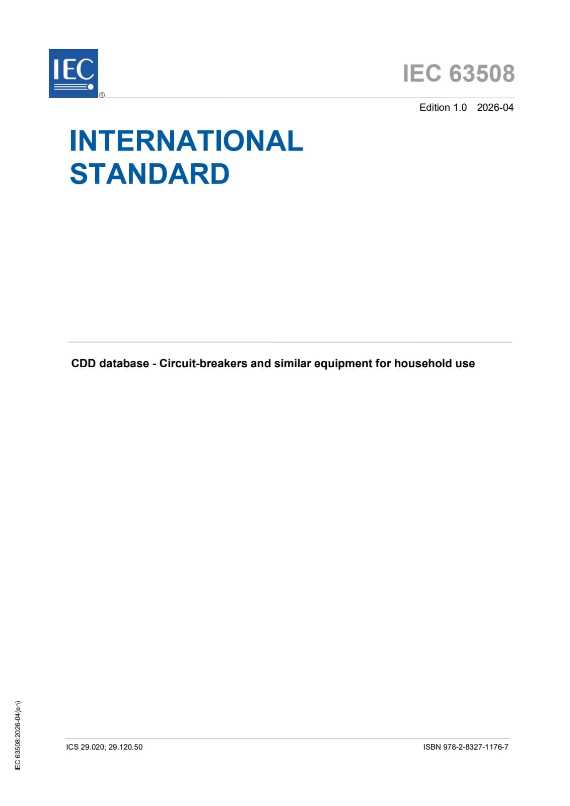 Первая страница стандарта IEC 63508:2026