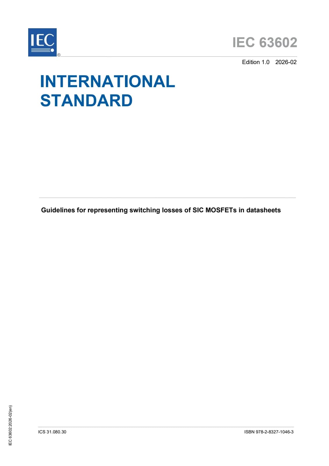 Первая страница стандарта IEC 63602:2026