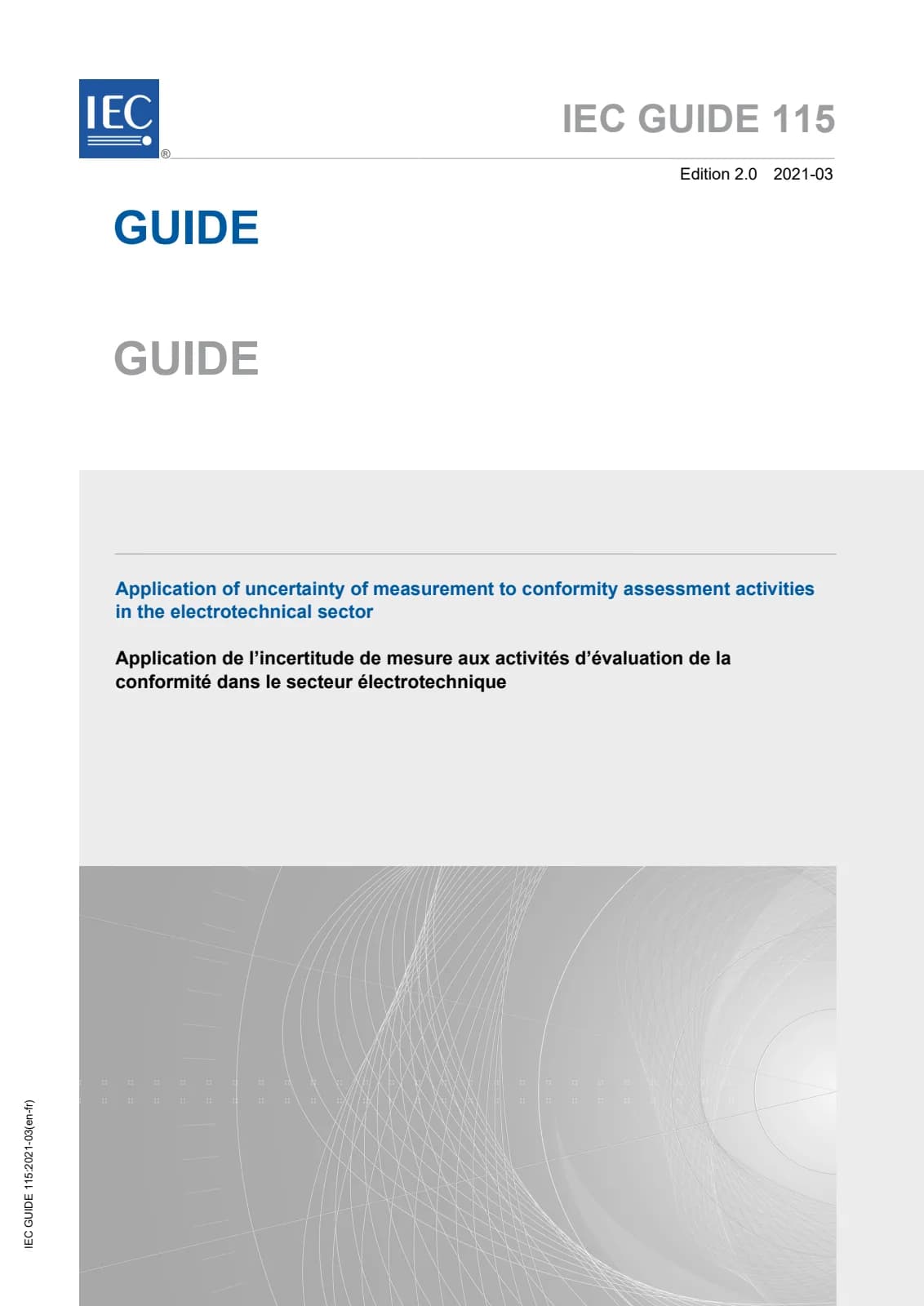 Первая страница стандарта IEC GUIDE 115:2021