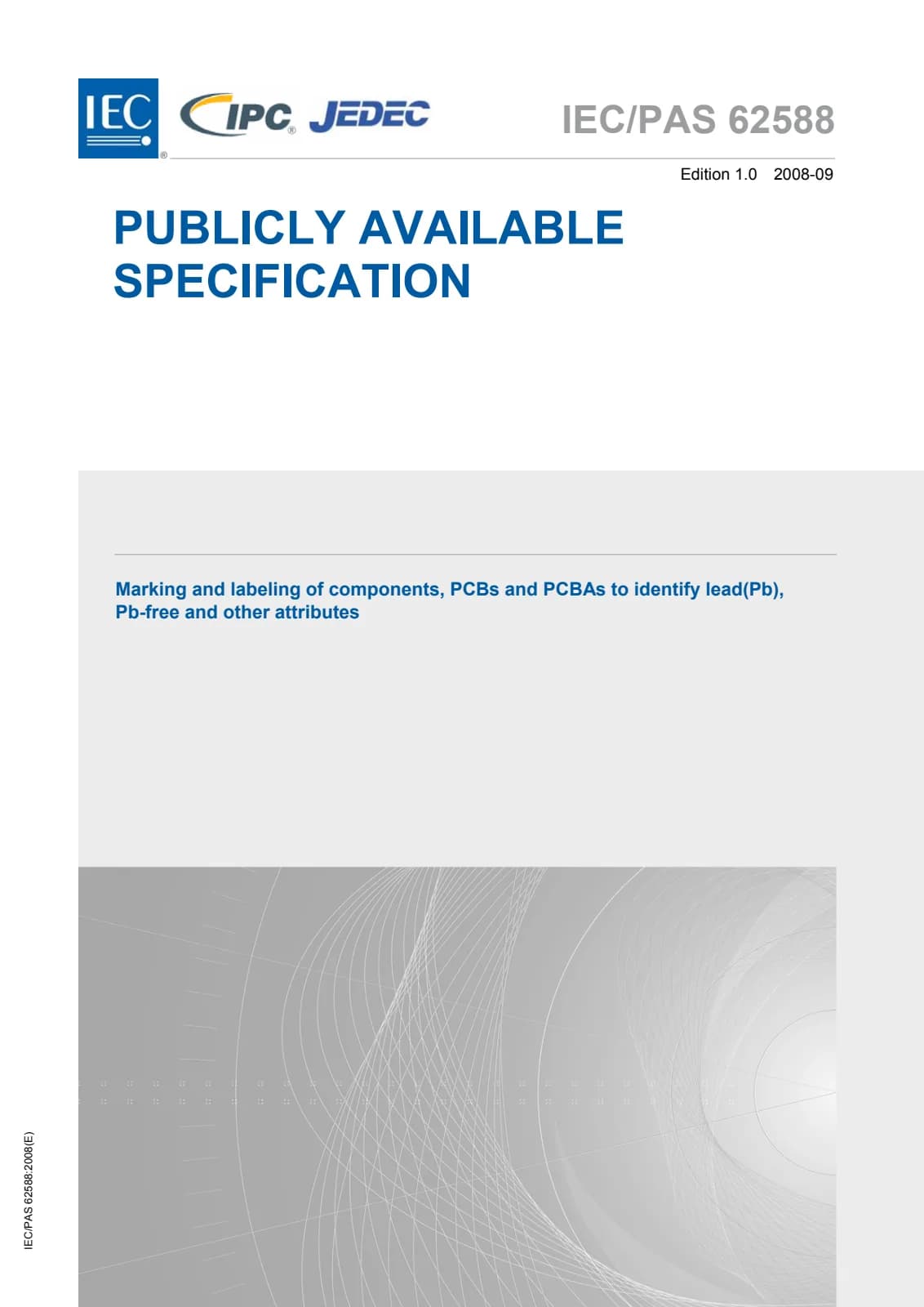 Первая страница стандарта IEC PAS 62588:2008