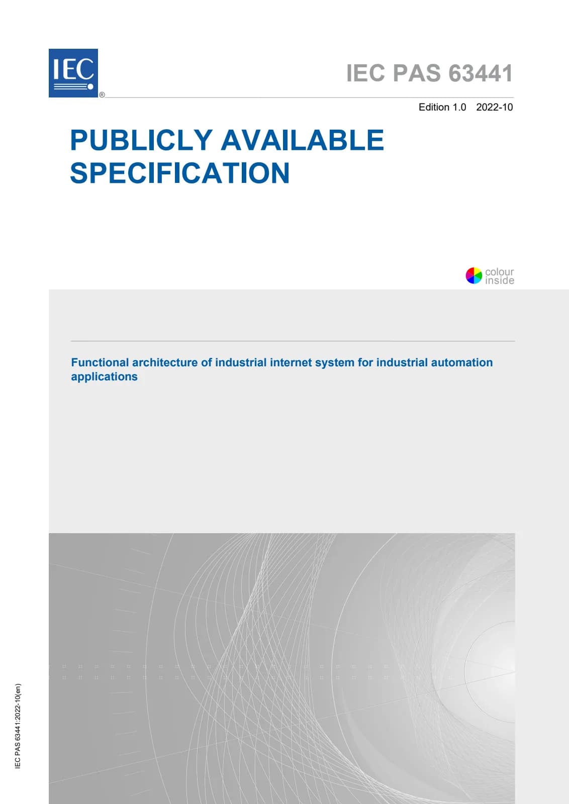 Первая страница стандарта IEC PAS 63441:2022