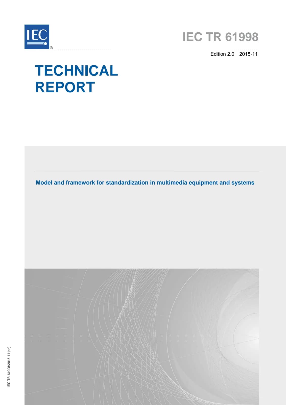 Первая страница стандарта IEC TR 61998:2015