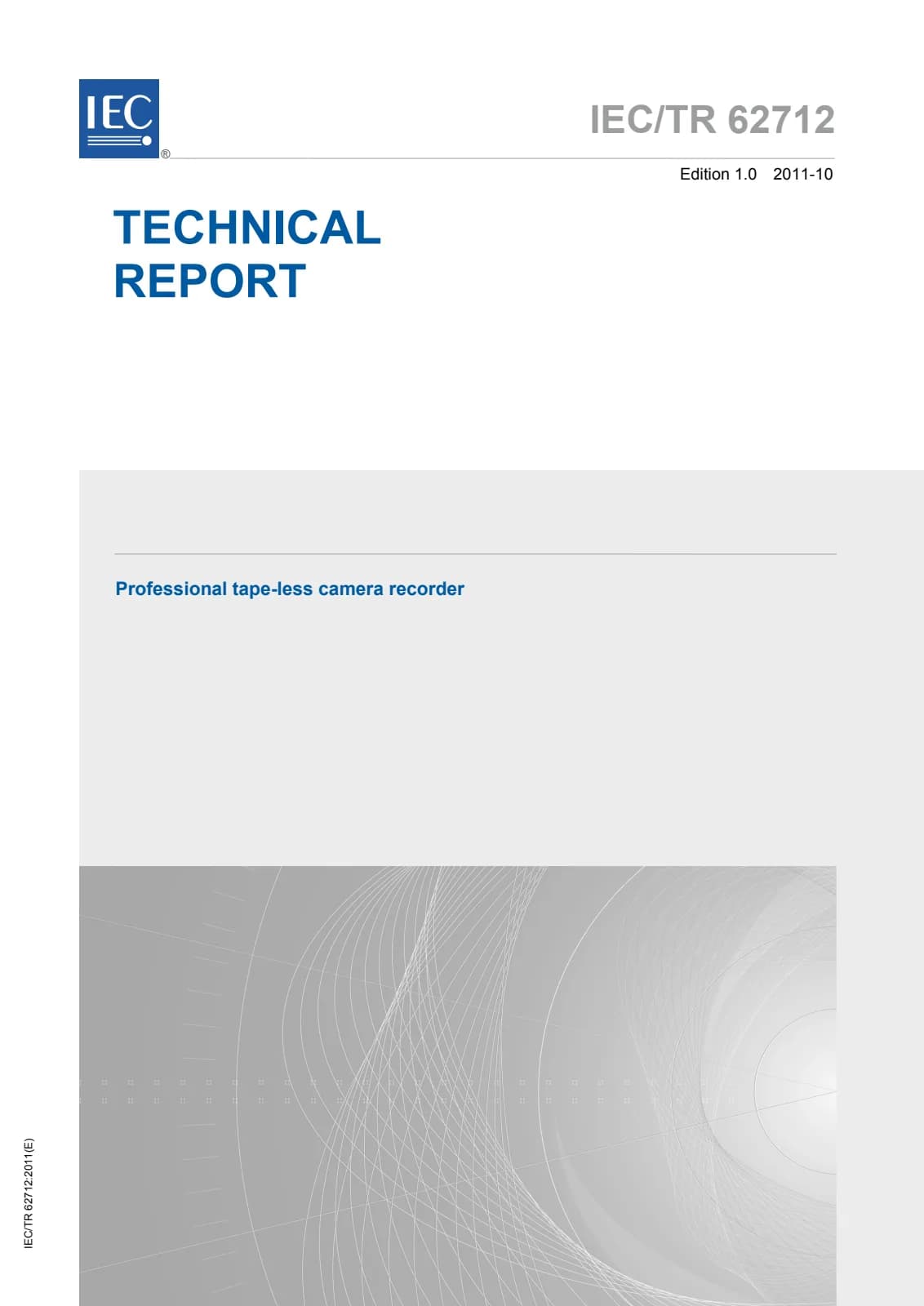 Первая страница стандарта IEC TR 62712:2011