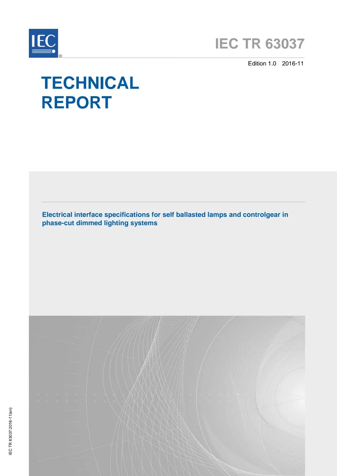 Первая страница стандарта IEC TR 63037:2016