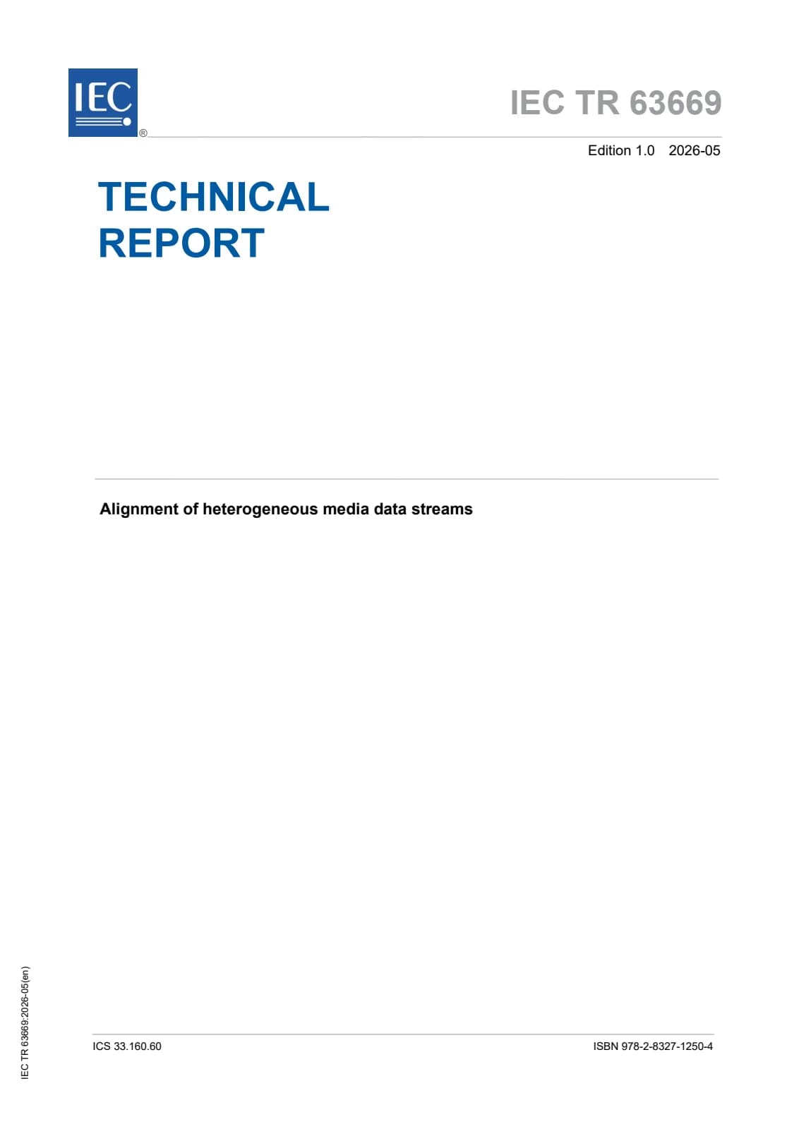 Первая страница стандарта IEC TR 63669:2026