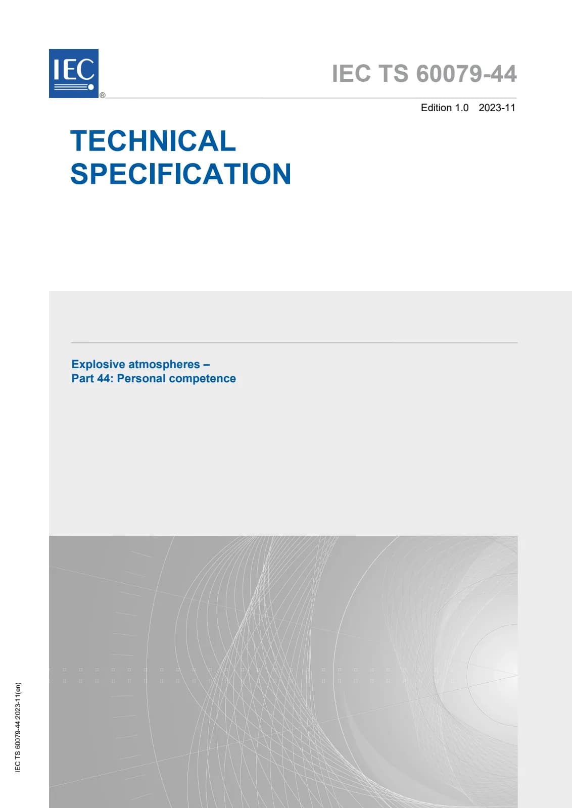 Первая страница стандарта IEC TS 60079-44:2023