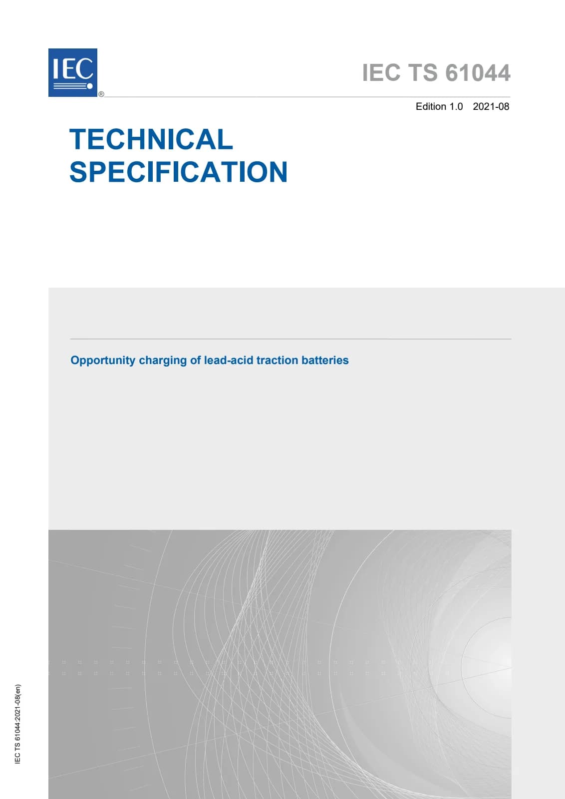 Первая страница стандарта IEC TS 61044:2021