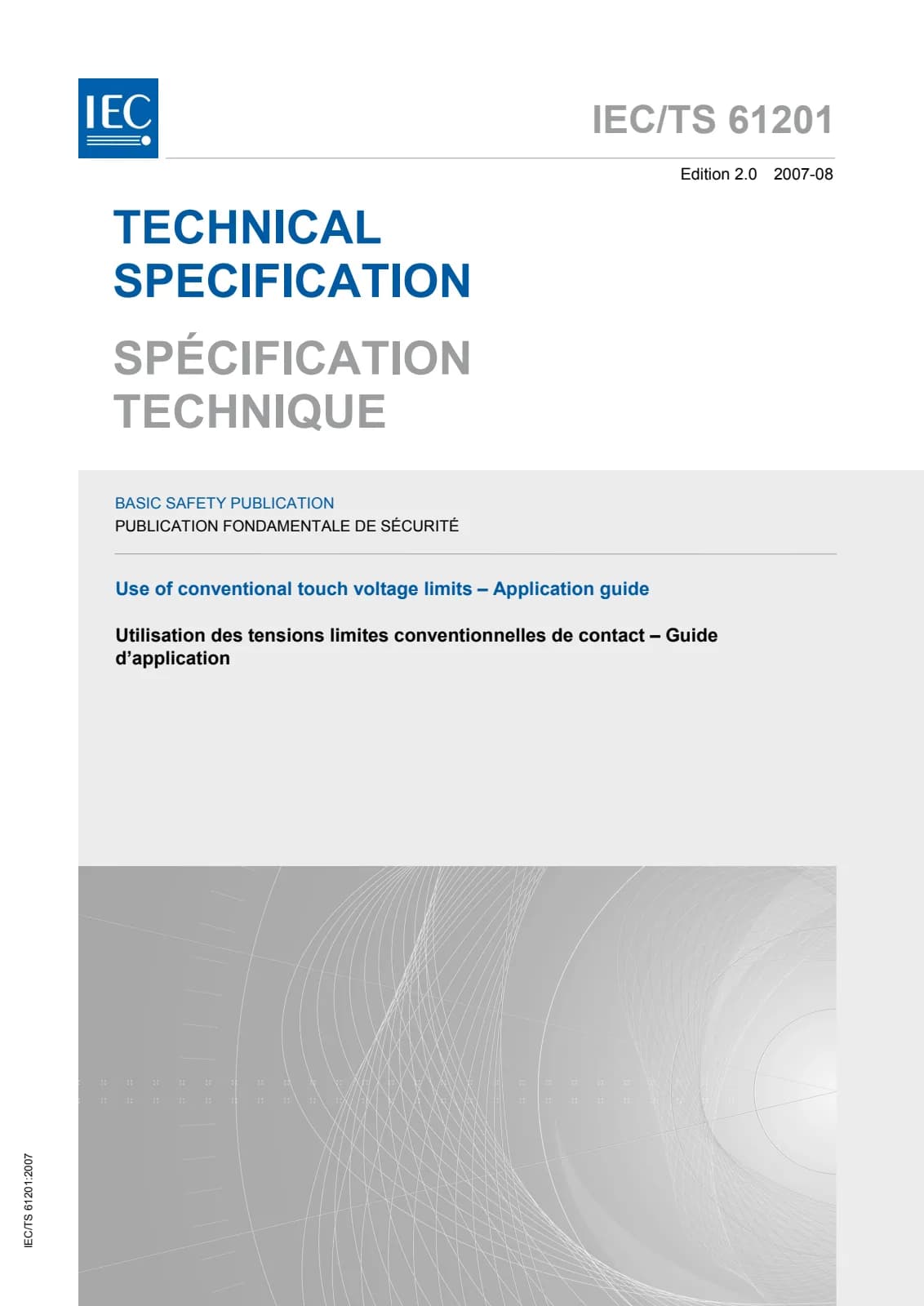 Первая страница стандарта IEC TS 61201:2007
