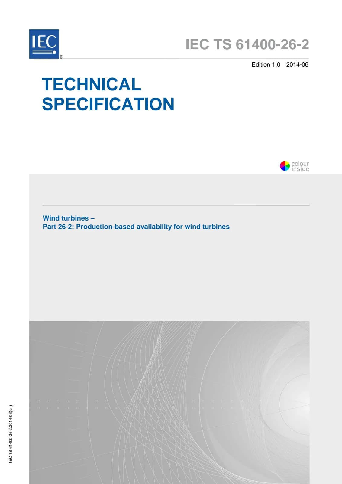Первая страница стандарта IEC TS 61400-26-2:2014