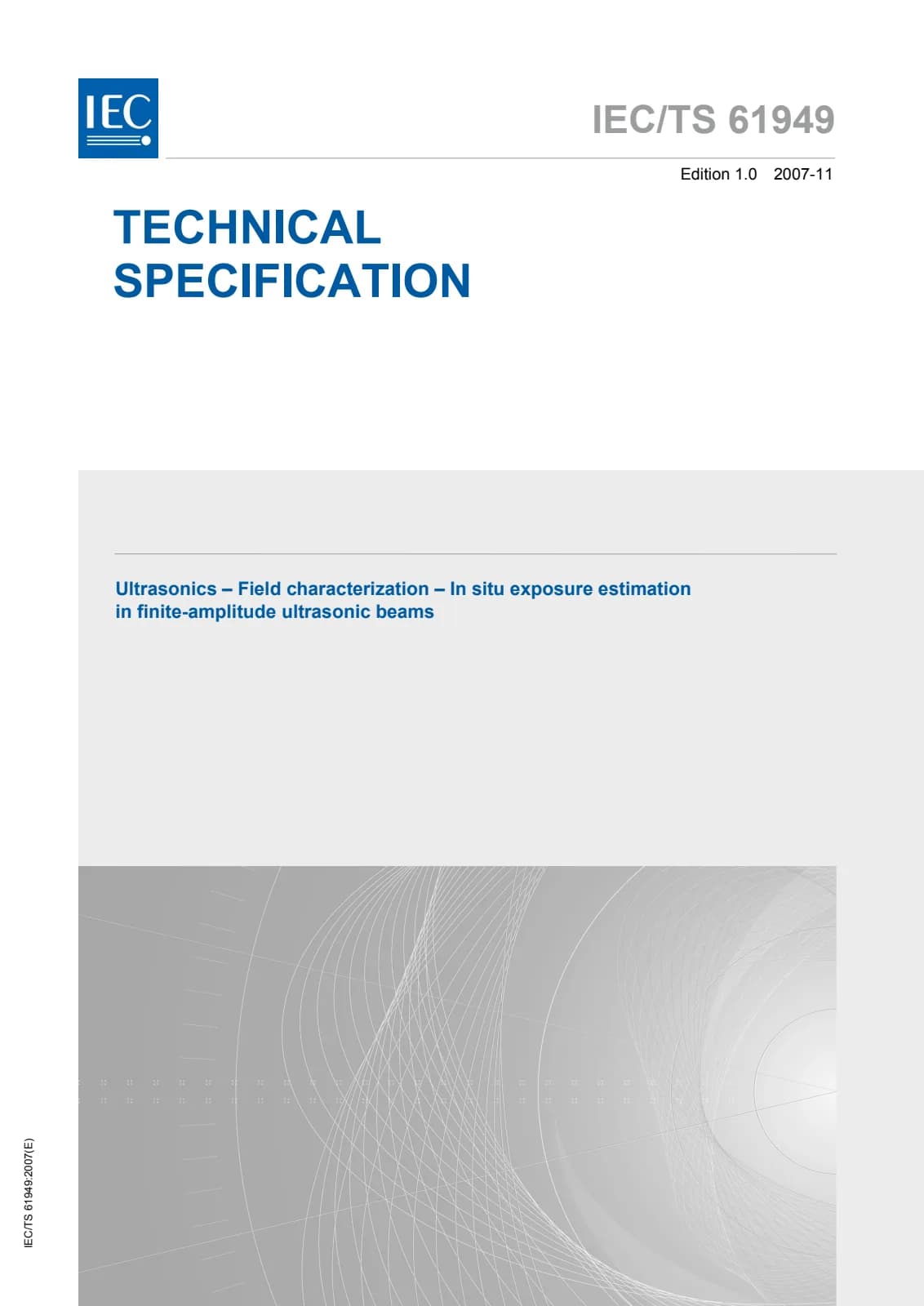 Первая страница стандарта IEC TS 61949:2007