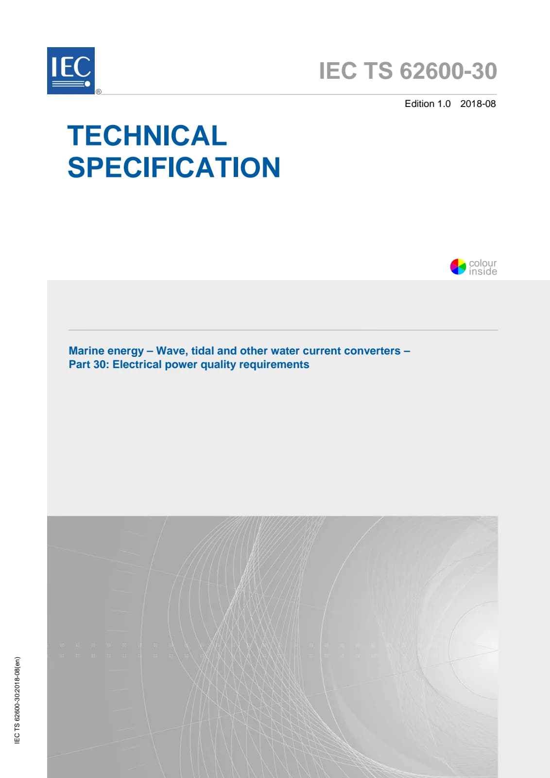Первая страница стандарта IEC TS 62600-30:2018