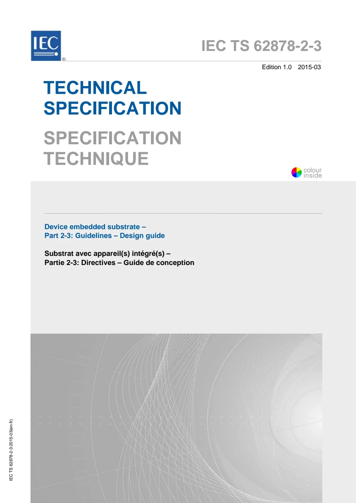 Первая страница стандарта IEC TS 62878-2-3:2015
