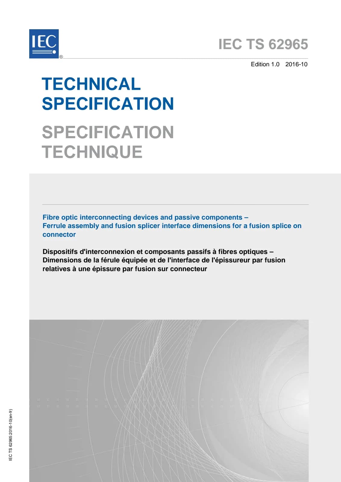 Первая страница стандарта IEC TS 62965:2016