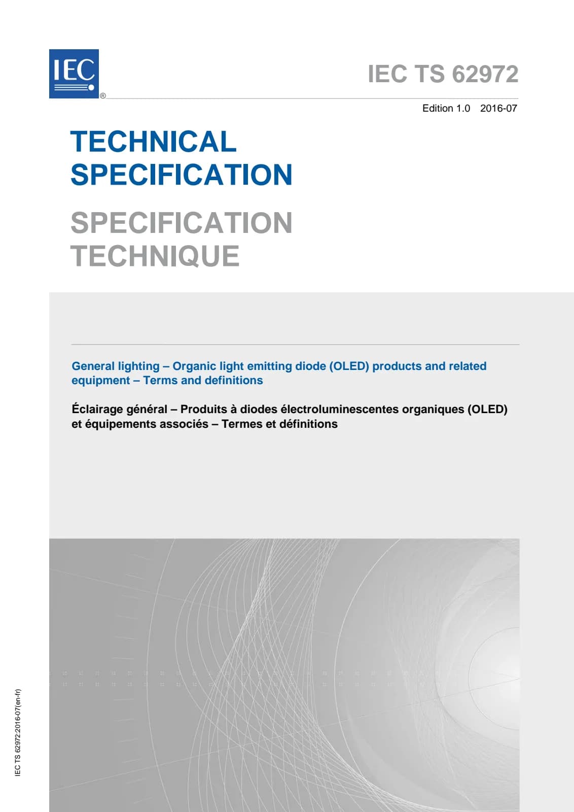 Первая страница стандарта IEC TS 62972:2016
