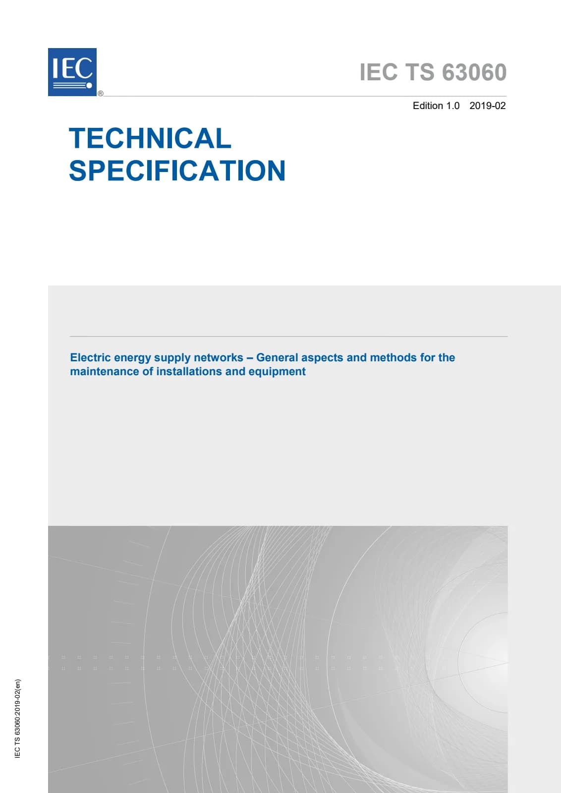 Первая страница стандарта IEC TS 63060:2019